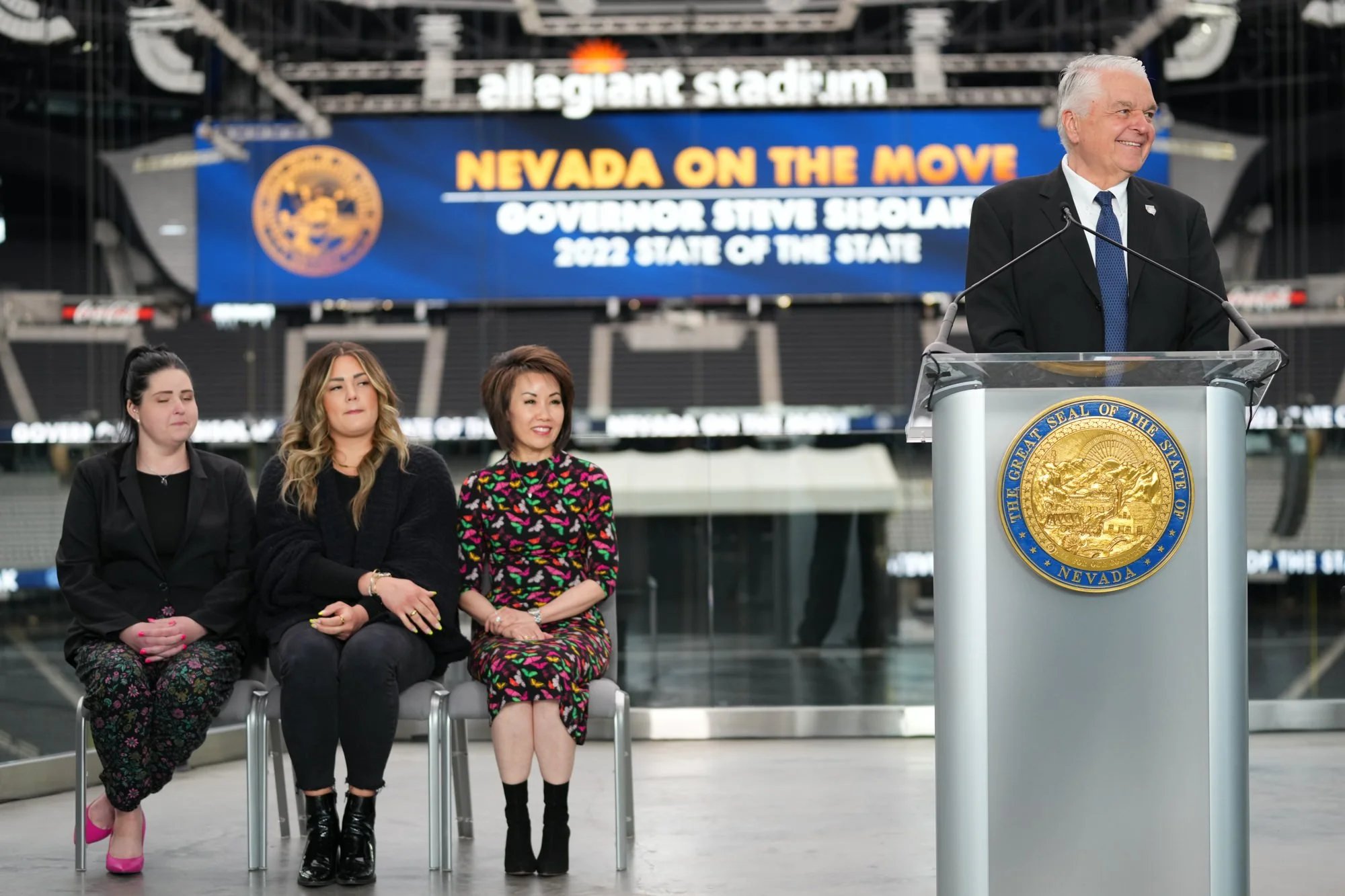 Nevada State of the State address at Allegiant Stadium
